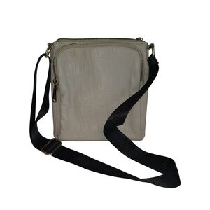 Steve Madden Cream Crossbody Bag with Black Strap